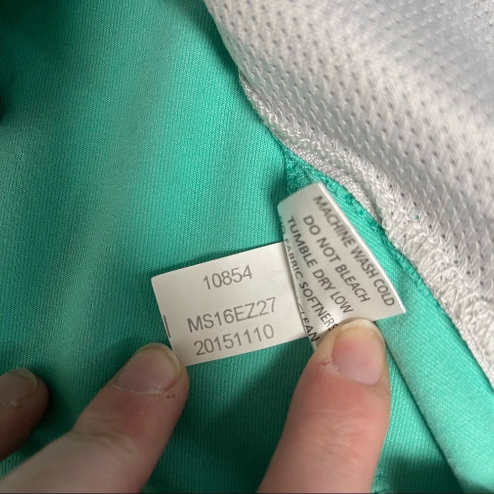 Peter Millar Women's Aqua Mint Zip-Front Vest - Picture 9 of 9